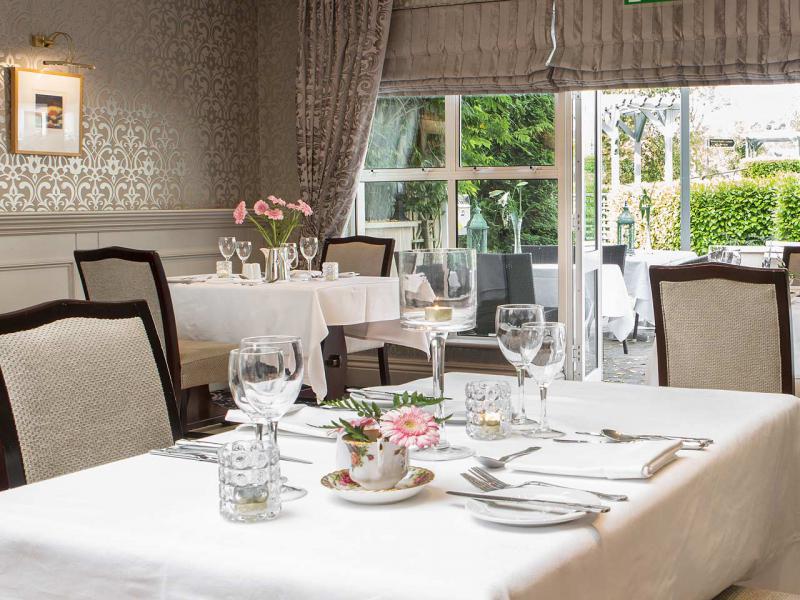 The elegant and multi-award winning Seasons Restaurant at the Whitford House Hotel in Wexford